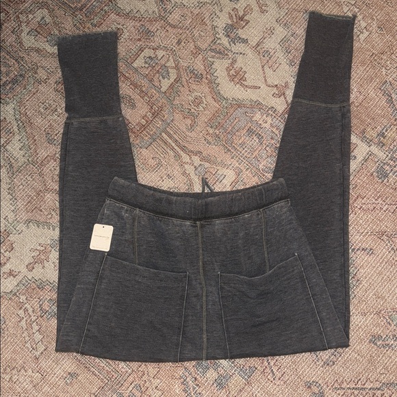 NWT! Free People Echo Harem Pant size M medium washed black Grey Lounge Dance - Picture 8 of 8